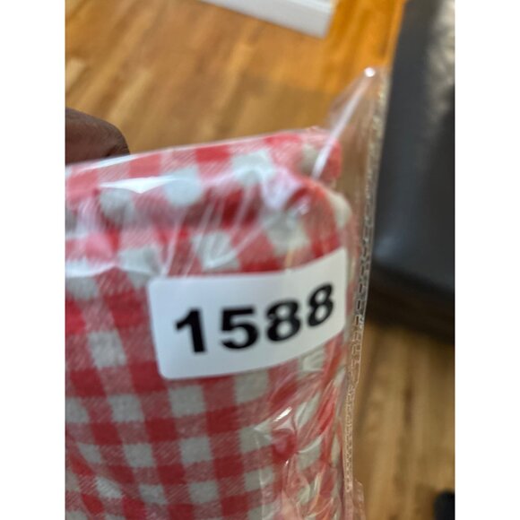 J.Crew Mens Red & White Checkered Flannel Shirt Tailored Fit Size M - Picture 10 of 10